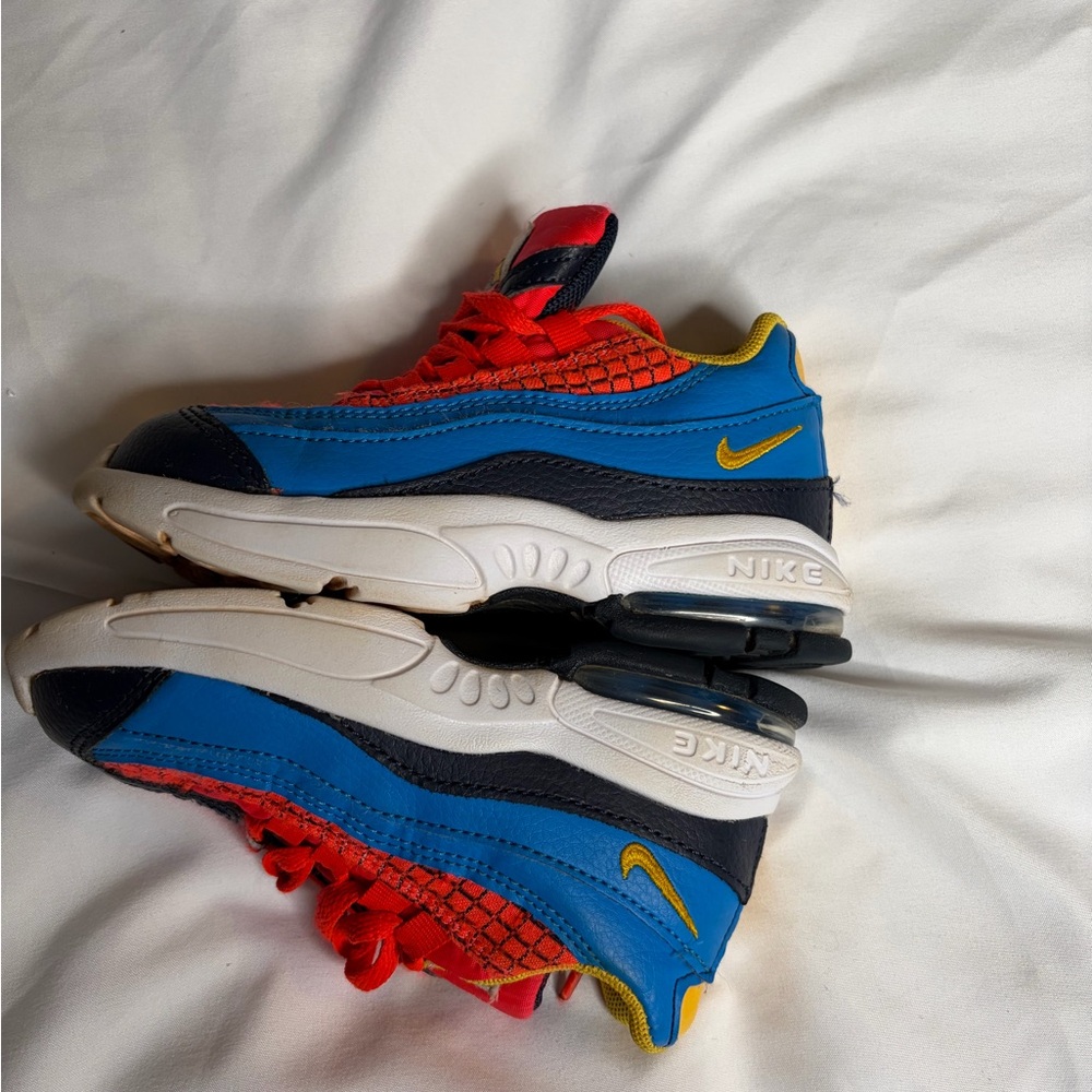 Nike Kids Vibrant Blue and Red Sneakers